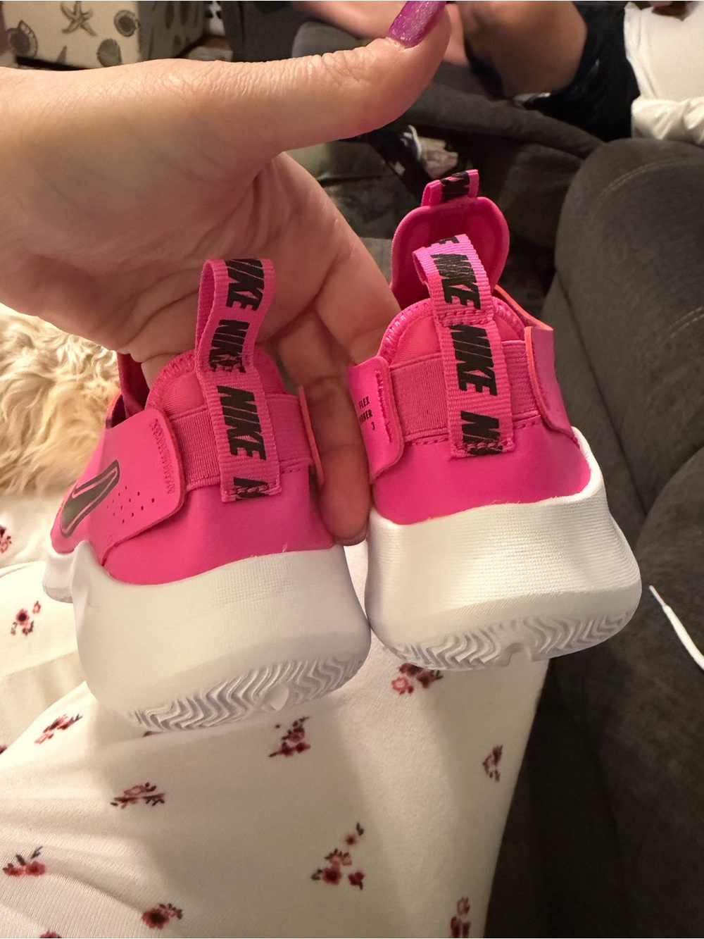 NWOB Nike Flex Runner 3 Sneaker Girls Youth Sz 4 - Picture 5 of 7
